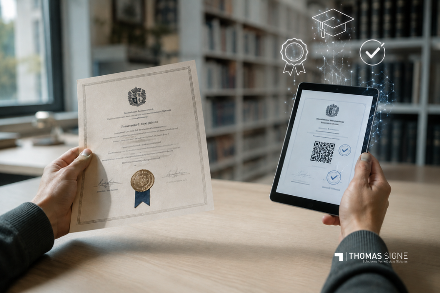 Cómo migrar de diplomas a credenciales digitales - Thomas Signe
